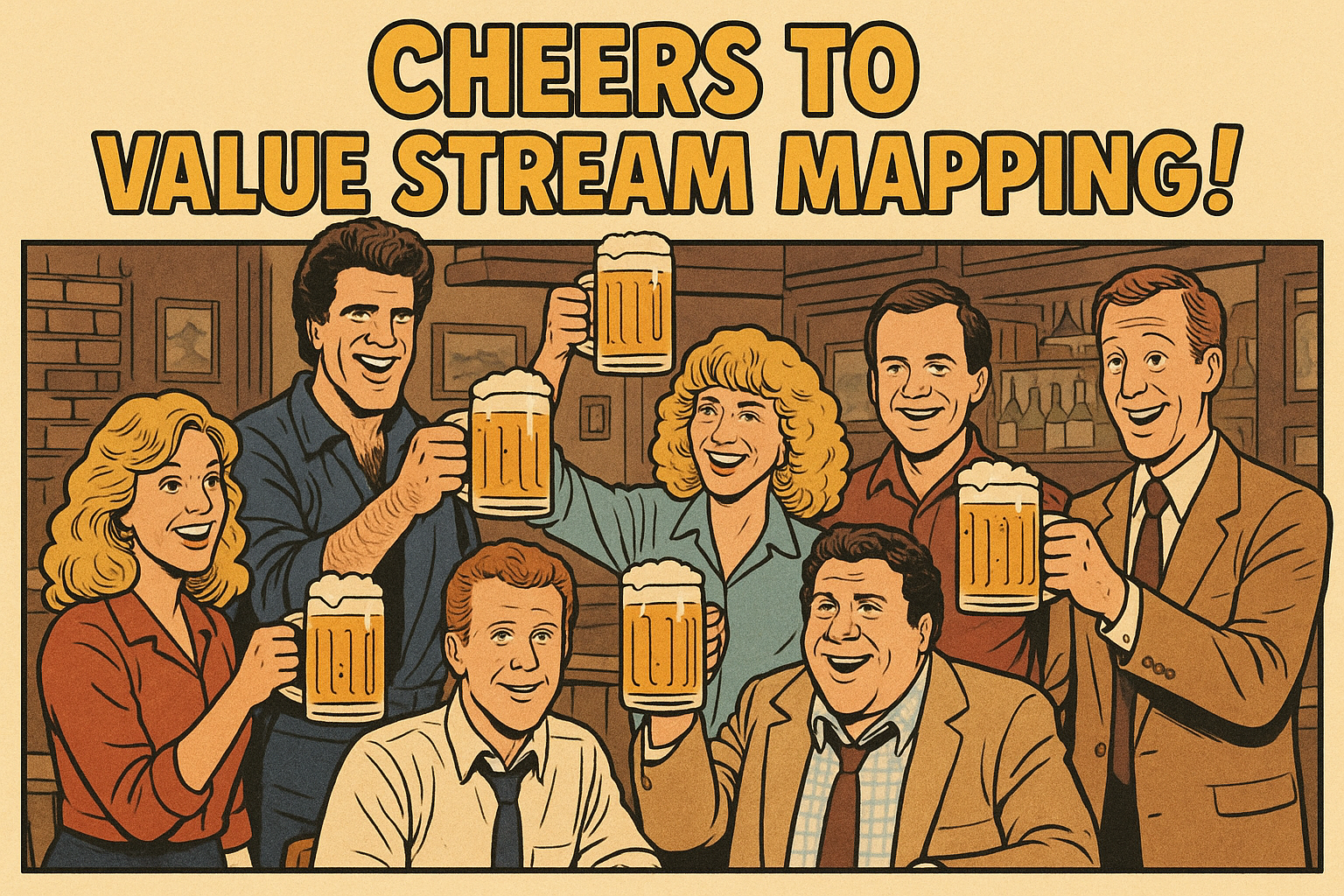 value stream mapping cheers metaphor